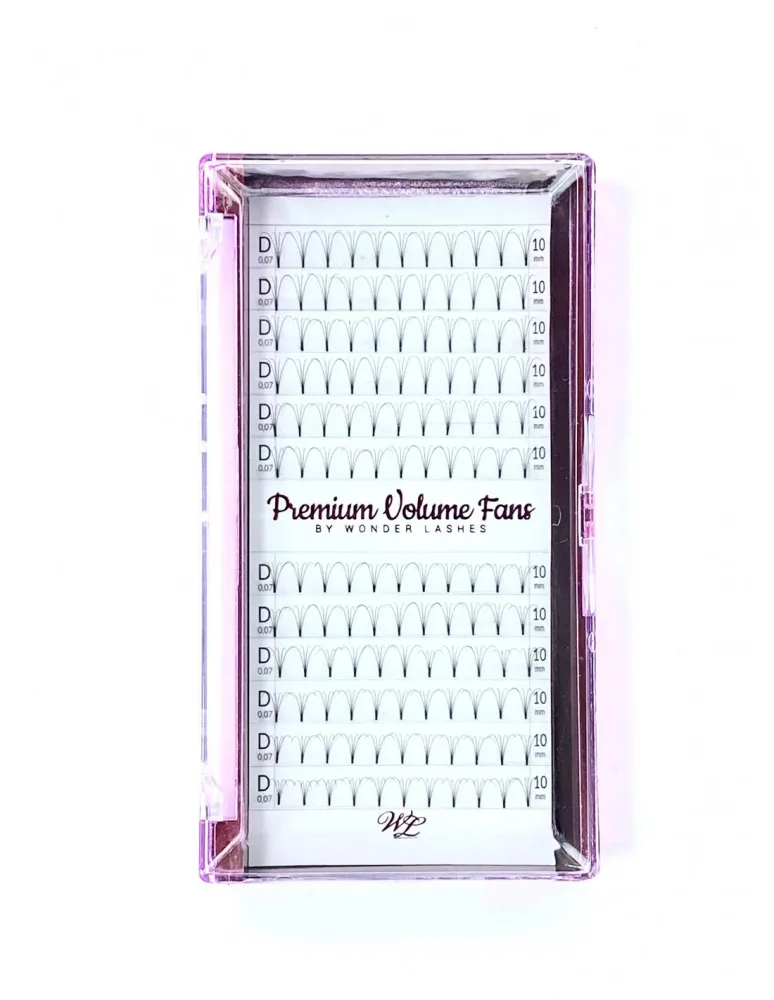 Пучки ресниц Wonder Lashes Premium Volume 4D, для наращивания, изгиб C, 0,07 мм, длина 14 мм