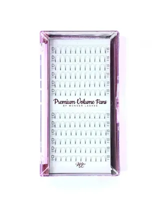 Пучки ресниц Wonder Lashes Premium Volume 4D, для наращивания, изгиб C, 0,07 мм, длина 14 мм