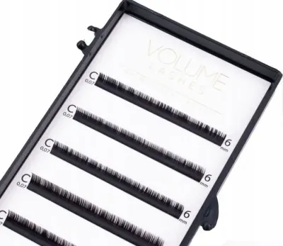 Ресницы для наращивания Wonder Lashes Volume, шёлковые, устойчивые к деформации, оттенок C 0,10 DŁ.12