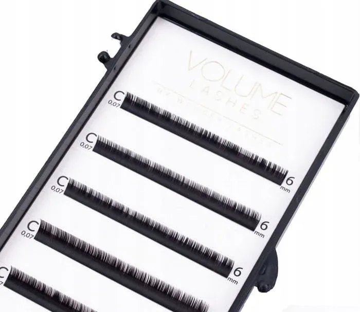 Ресницы для наращивания Wonder Lashes Volume, шёлковые, устойчивые к деформации, оттенок C 0,10 DŁ.11
