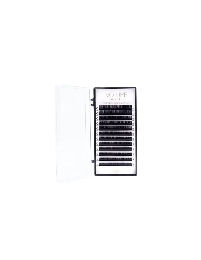 Ресницы для наращивания Wonder Lashes Volume, шёлковые, устойчивые к деформации, оттенок C 0,07 DŁ.10