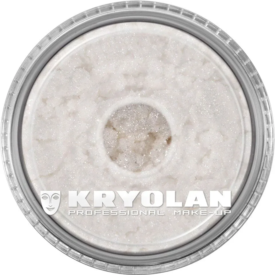Пудра Kryolan Glamour Sparks мерцающая, для лица и тела, оттенок Silver, 3 г