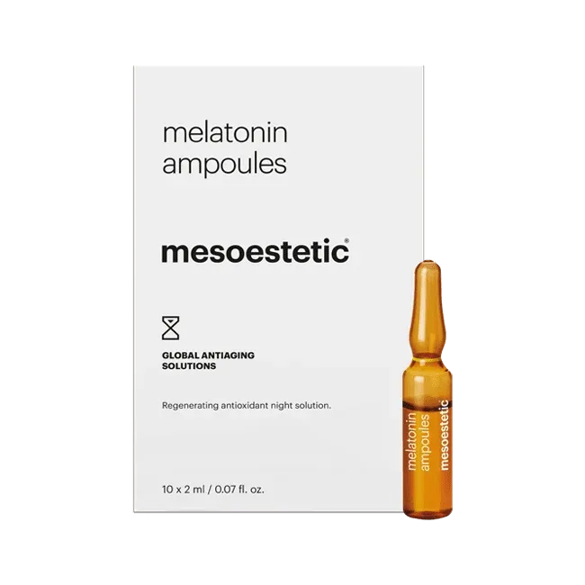 Ампулы для лица Mesoestetic с мелатонином, 10 x 2 мл