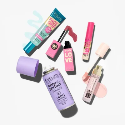 Набор для макияжа Eveline Cosmetics Viral Makeup из 5 средств, оттенок 100 magic peach - nowość / Nr 10 blushy