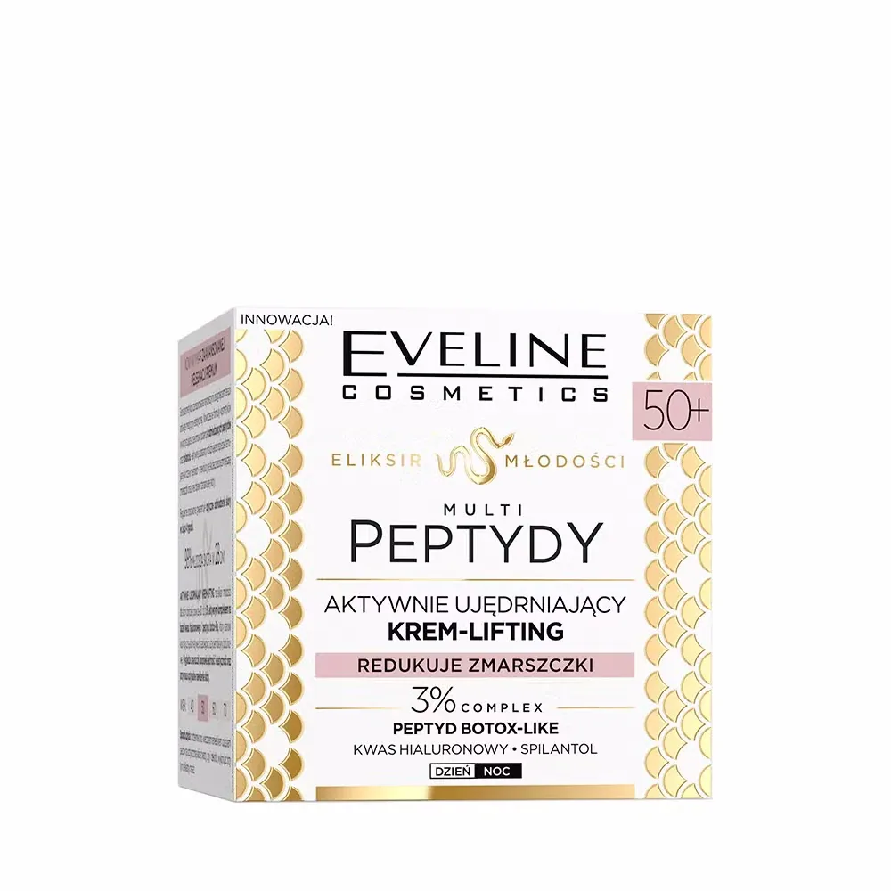 Крем-лифтинг для лица Eveline Cosmetics Eliksir Mlodosci 50+ укрепляющий, 50 мл