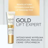Крем для кожи вокруг глаз и губ Eveline Gold Lift Expert подтягивающий, для зрелой кожи 50+, 15 мл — фото 3