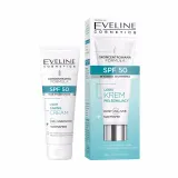 Солнцезащитный крем для лица Eveline Cosmetics Skoncentrowana Formula SPF 50, с ниацинамидом, для жирной кожи, 30 мл — фото 1