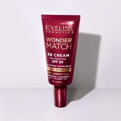 BB-крем для лица Eveline Wonder Match 01 Ivory, SPF 50, 30 мл
