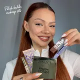 Набор для макияжа Eveline Cosmetics x Mirta Miler Travel Make-up Set дорожный, оттенок 03 light beige / Nr 10 blushy — фото 1