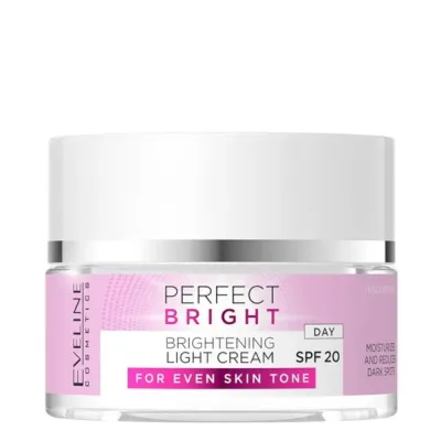 Дневной крем для лица Eveline Cosmetics Perfect Bright придающий сияние, SPF 20, 50 мл
