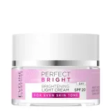 Дневной крем для лица Eveline Cosmetics Perfect Bright придающий сияние, SPF 20, 50 мл — фото 1