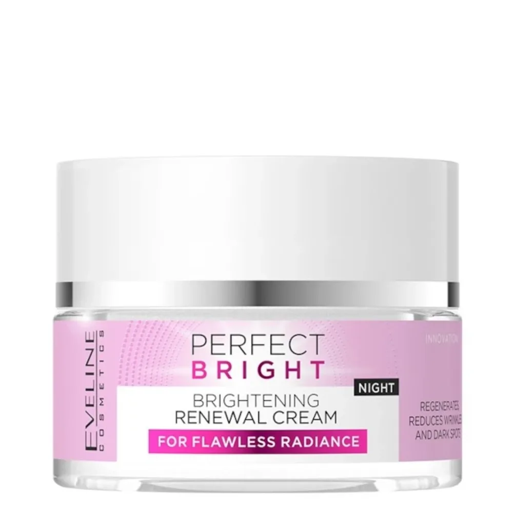 Ночной крем для лица Eveline Cosmetics Perfect Bright осветляющий, восстанавливающий, 50 мл