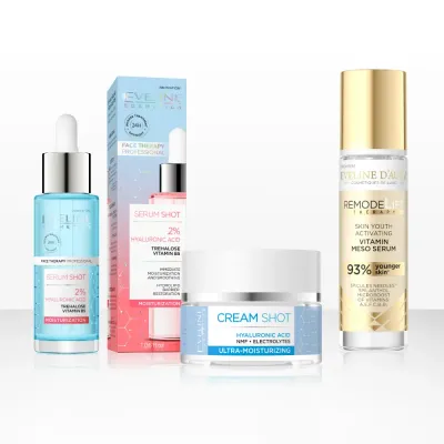 Набор для лица Eveline Cosmetics Shot, с витаминной мезо-сывороткой