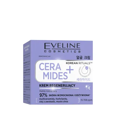 Крем для лица Eveline Cosmetics Korean Rituals Ceramides+ восстанавливающий, с керамидами, 50 мл