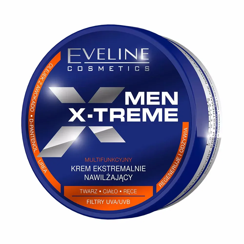 Крем для лица, тела и рук Eveline Men X-Treme увлажняющий, для мужчин, 200 мл