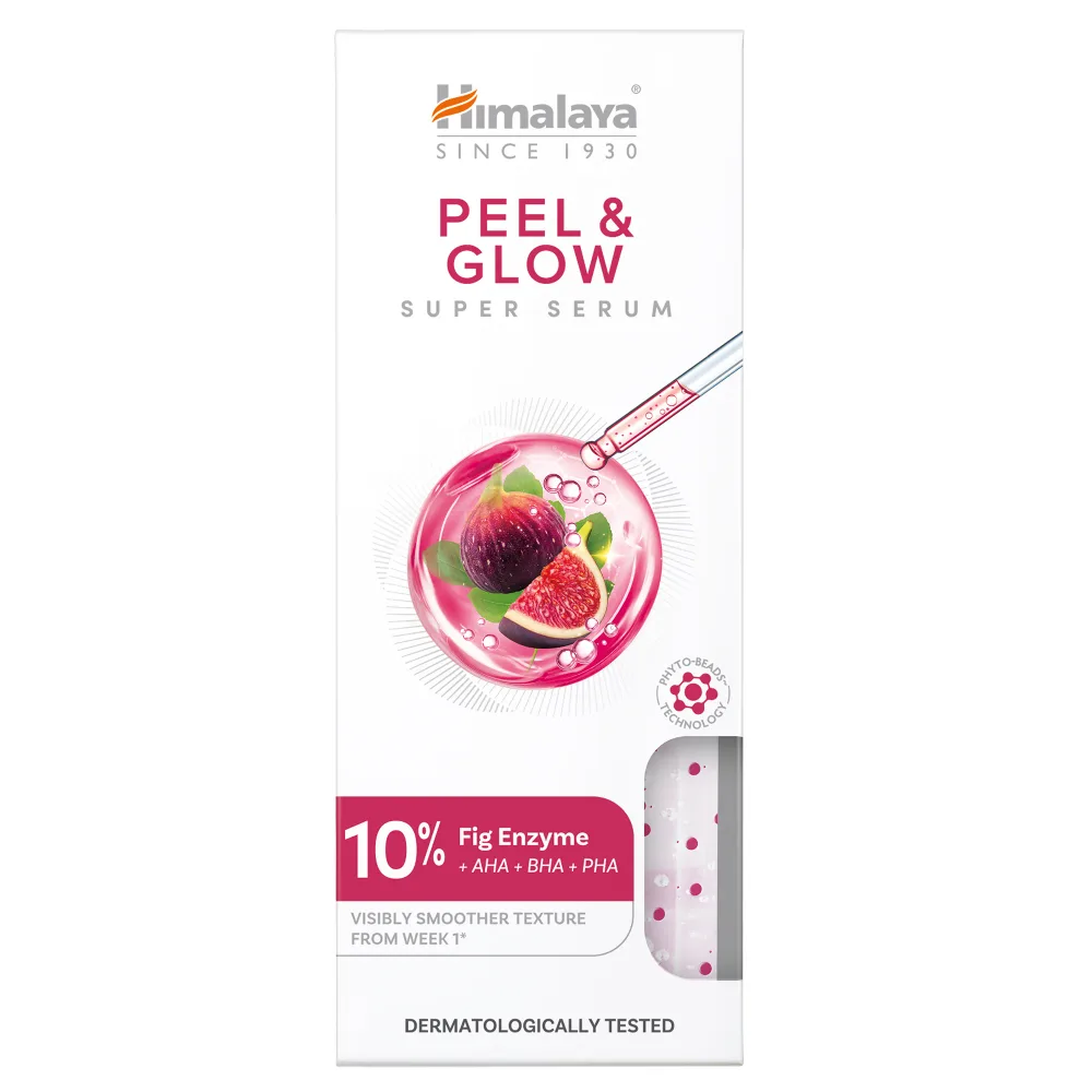 Сыворотка для лица Himalaya Peel & Glow Super Serum, отшелушивающая, придающая сияние
