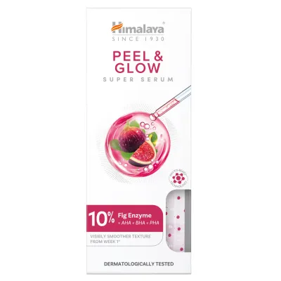 Сыворотка для лица Himalaya Peel & Glow Super Serum, отшелушивающая, придающая сияние