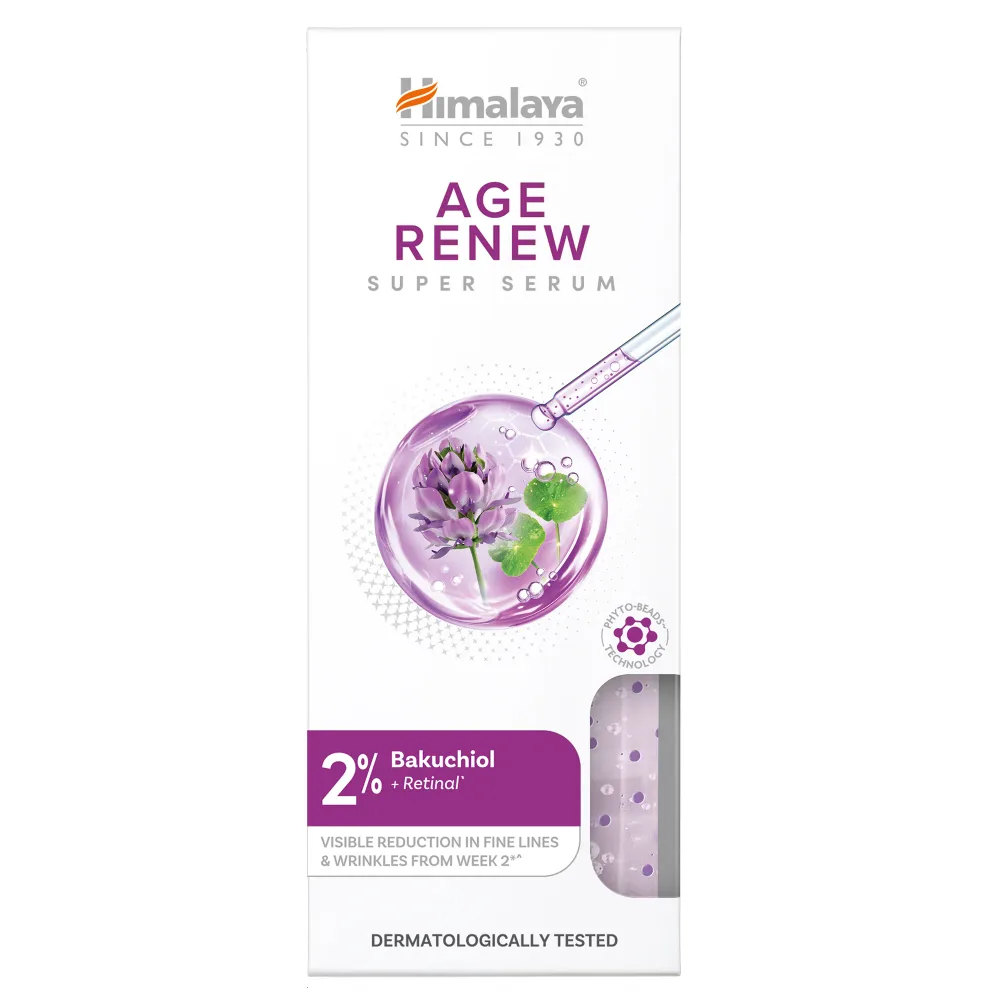 Сыворотка для лица Himalaya Age Renew Super Serum, антивозрастная, увлажняющая