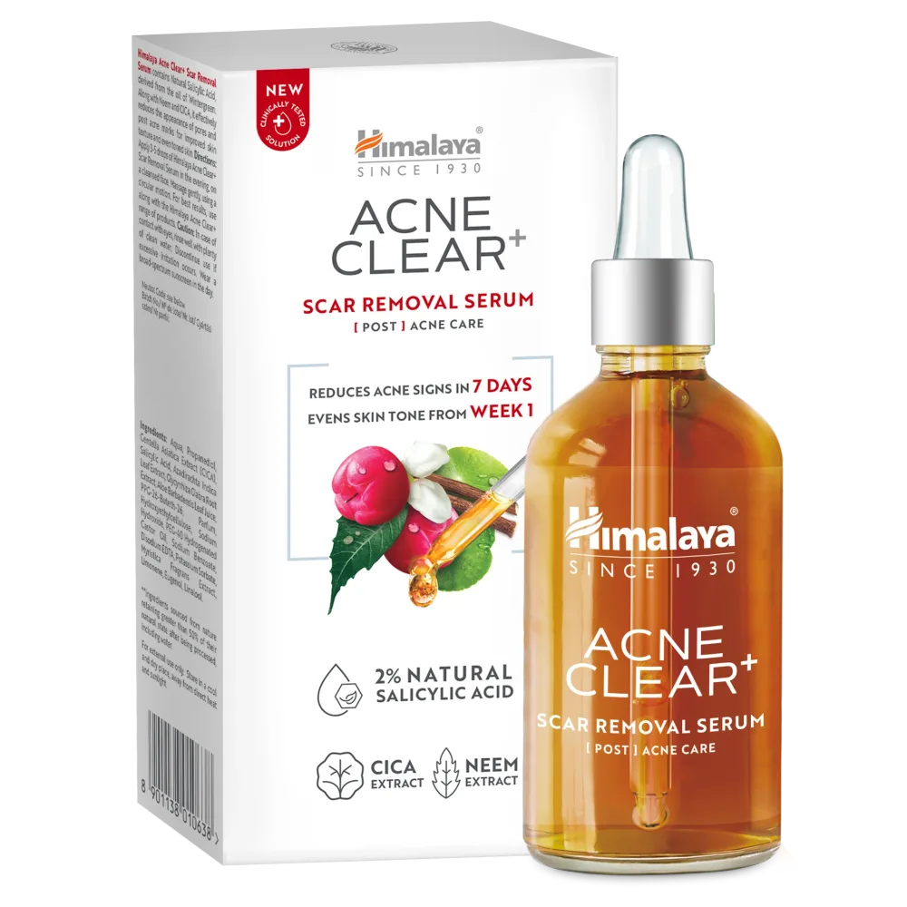 Сыворотка для лица Himalaya Acne Clear+ Scar Removal Serum, против следов акне, сужающая поры