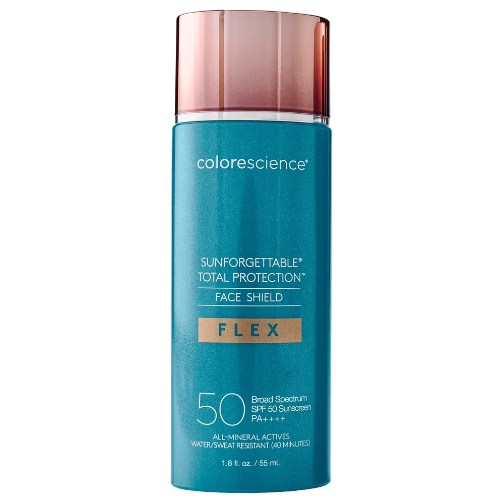 Тонирующая солнцезащитная эмульсия для лица Colorescience Sunforgettable Face Shield Flex, минеральная, SPF 50, 55 мл, оттенок Light