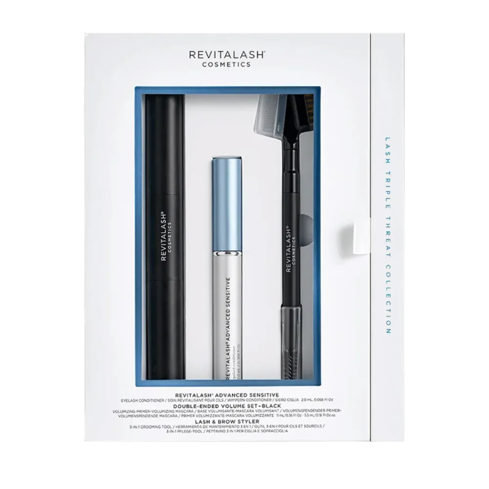 Набор для ресниц RevitaLash Lash Triple Threat, уход и макияж для чувствительных глаз