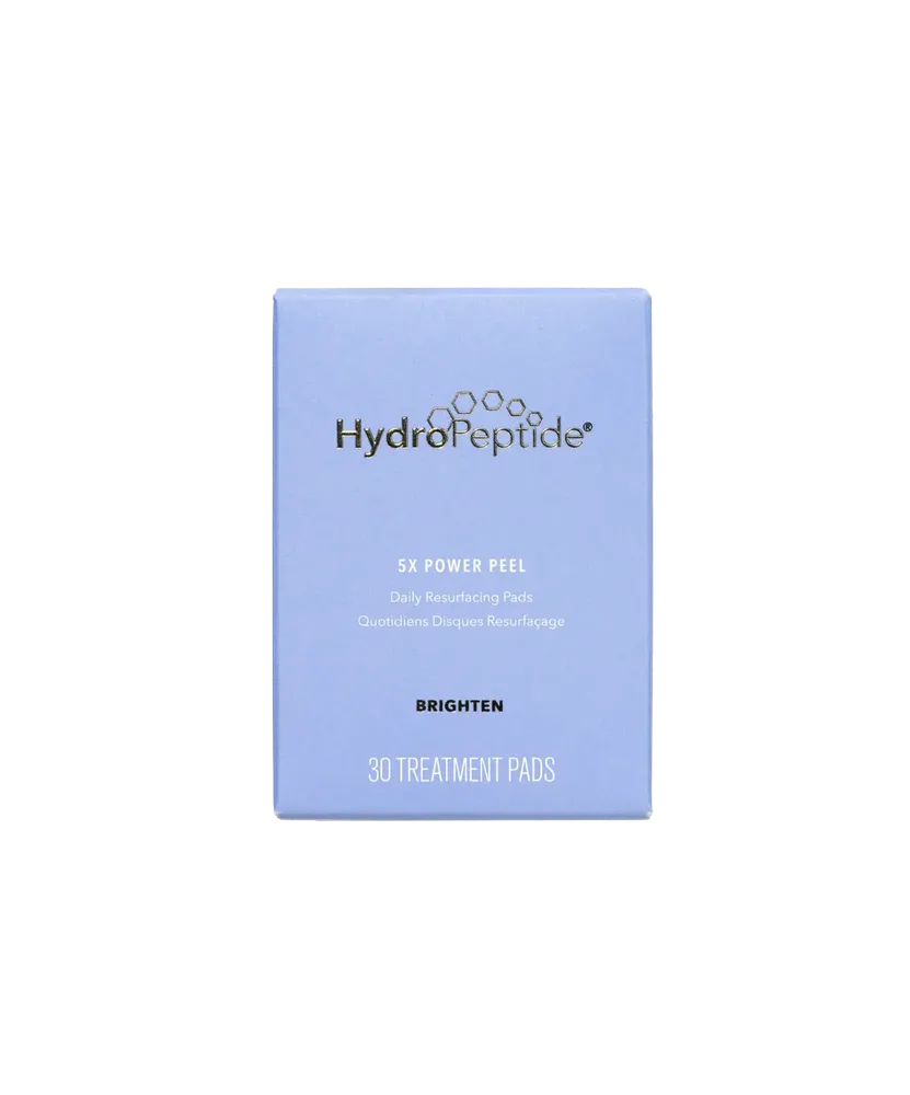 Пэды для лица HydroPeptide 5X Power Peel энзимно-кислотные, для ежедневного отшелушивания, 30 саше