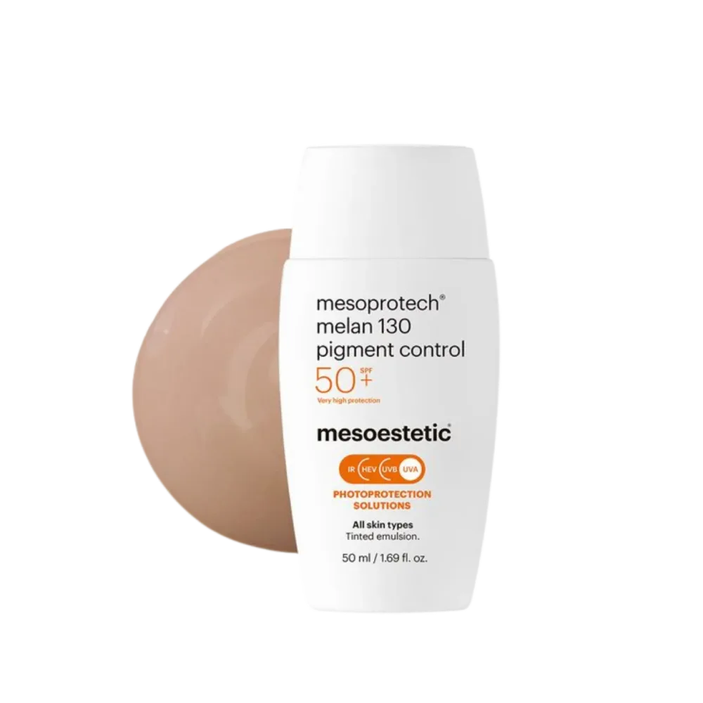 Тонирующий солнцезащитный флюид Mesoestetic Mesoprotech Melan 130, SPF 50+, 50 мл