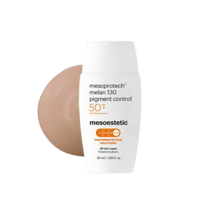 Тонирующий солнцезащитный флюид Mesoestetic Mesoprotech Melan 130, SPF 50+, 50 мл