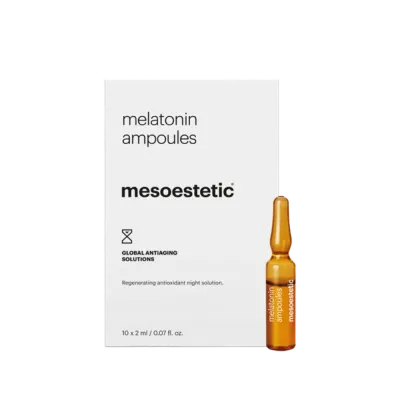 Ампулы для лица Mesoestetic Melatonin, ночные, антиоксидантные, 10 x 2 мл