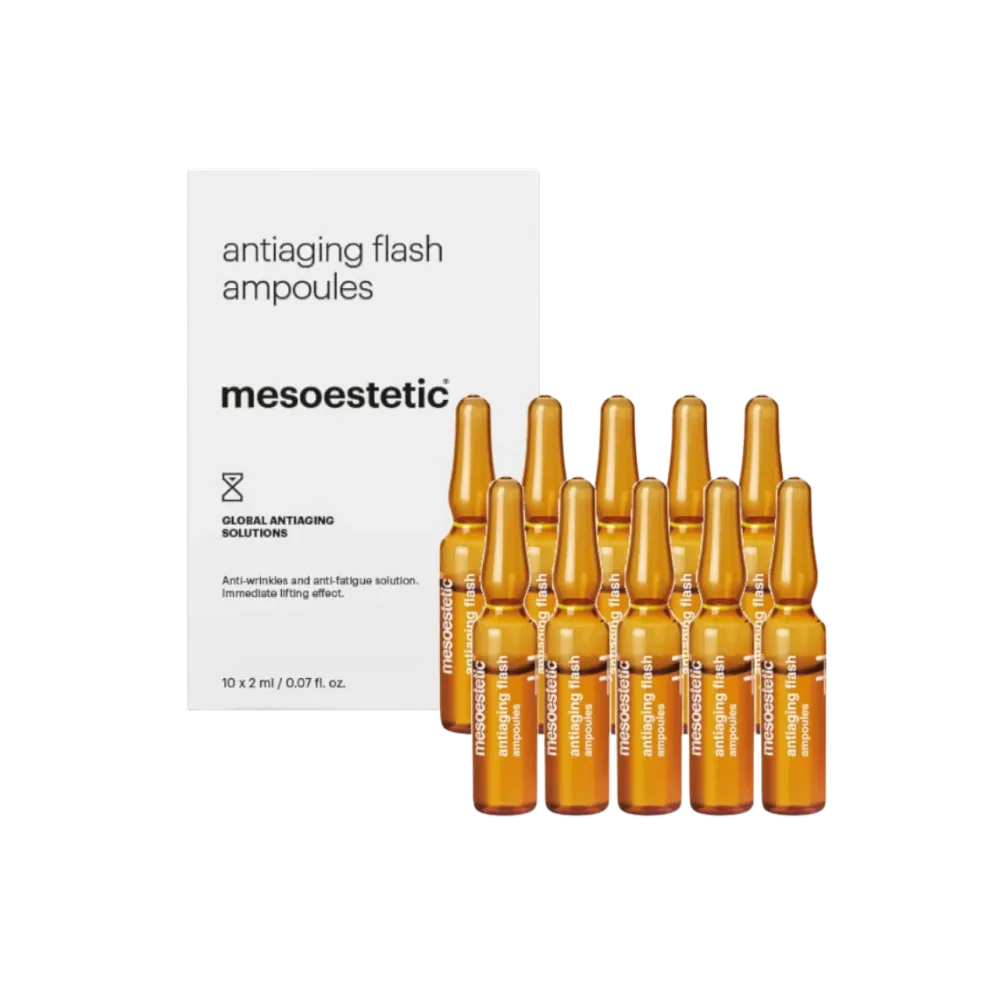 Ампулы для лица Mesoestetic AntiAging Flash, мгновенный эффект подтянутости, 10 x 2 мл