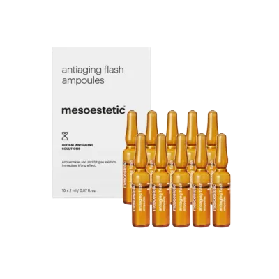 Ампулы для лица Mesoestetic AntiAging Flash, мгновенный эффект подтянутости, 10 x 2 мл