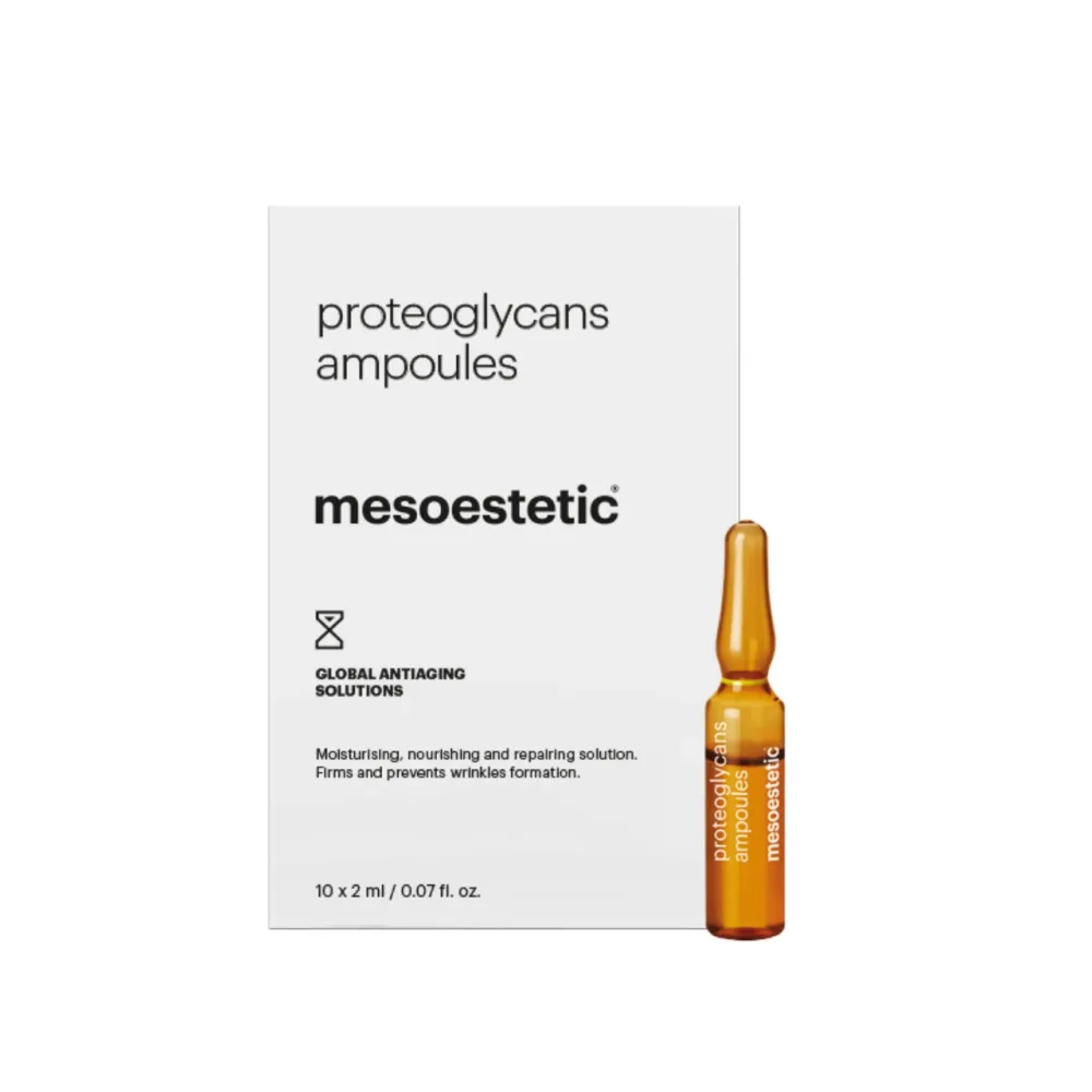 Ампулы для лица Mesoestetic Proteoglycans, увлажняющие, с эффектом наполнения, 10 x 2 мл