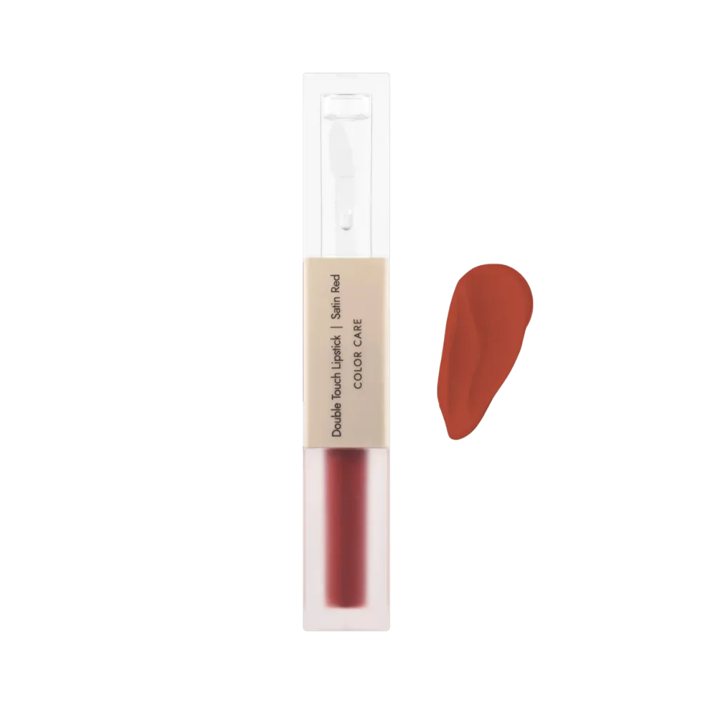 Помада Dermomedica Double Touch Lipstick двухфазная, стойкая, оттенок Satin Red