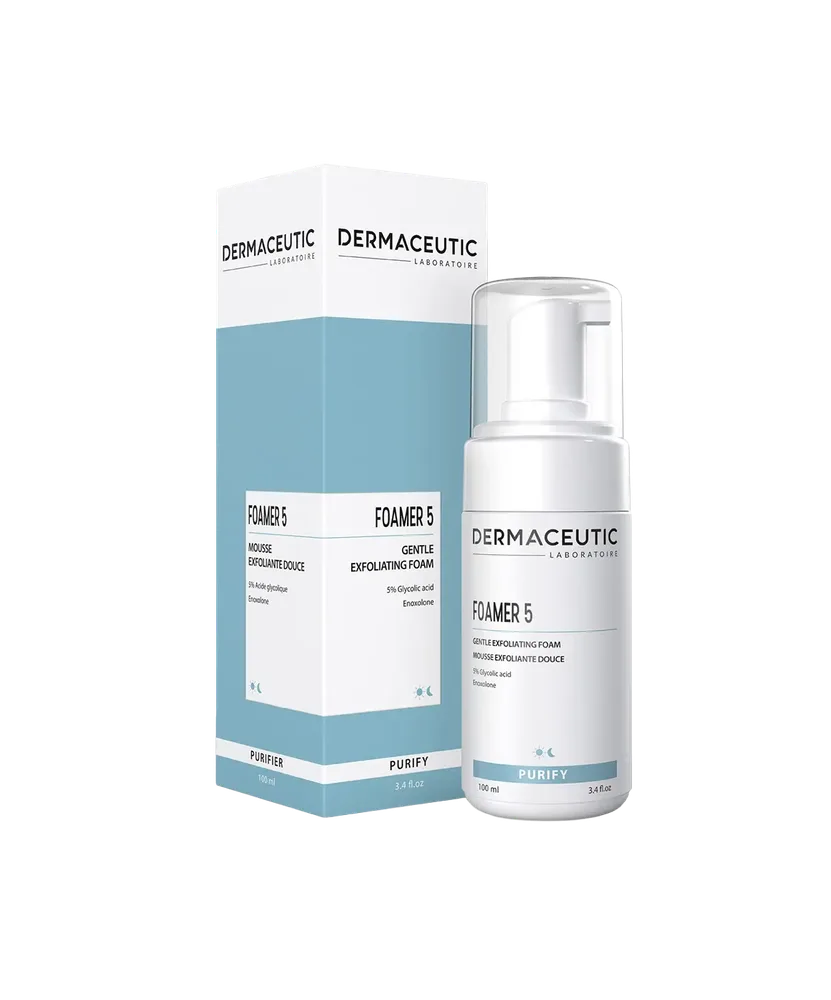 Отшелушивающая пенка для лица Dermaceutic Foamer 5, с гликолевой кислотой 5%, 100 мл