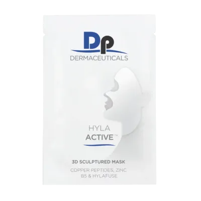 Тканевая маска для шеи и декольте DP Dermaceuticals Hyla Active 3D увлажняющая, восстанавливающая, 1 шт