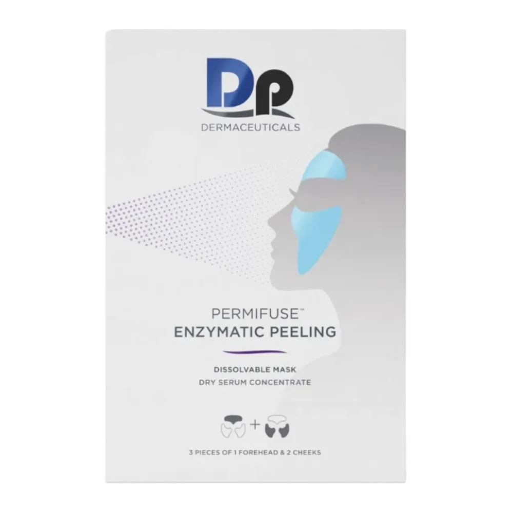Энзимная маска-пилинг для лица DP Dermaceuticals Permifuse Enzymatic Peeling Mask растворяемая, 3 шт