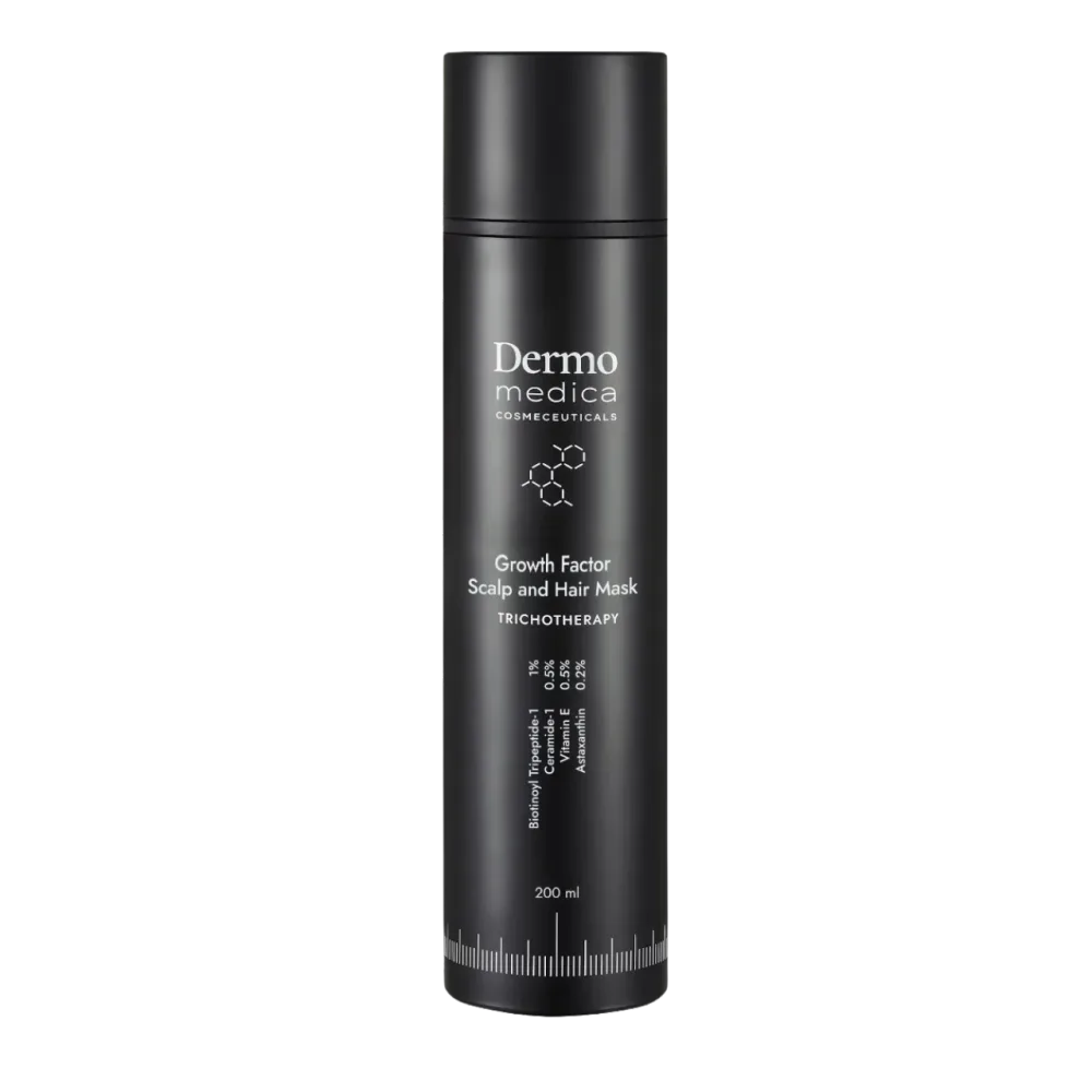 Маска для кожи головы Dermomedica Growth Factor Scalp and Hair Mask против выпадения волос, увлажняющая, 10 шт. по 10 мл