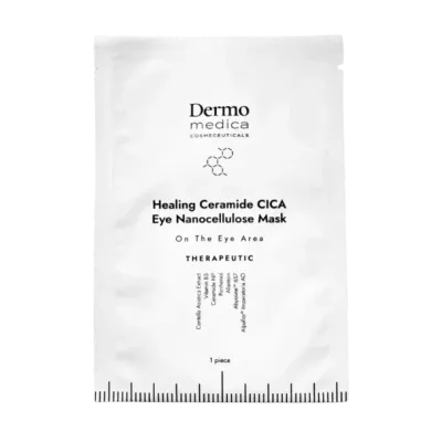 Тканевая маска для кожи вокруг глаз Dermomedica Healing Ceramide CICA Eye Nanocellulose Mask наноцеллюлозная, 1 шт