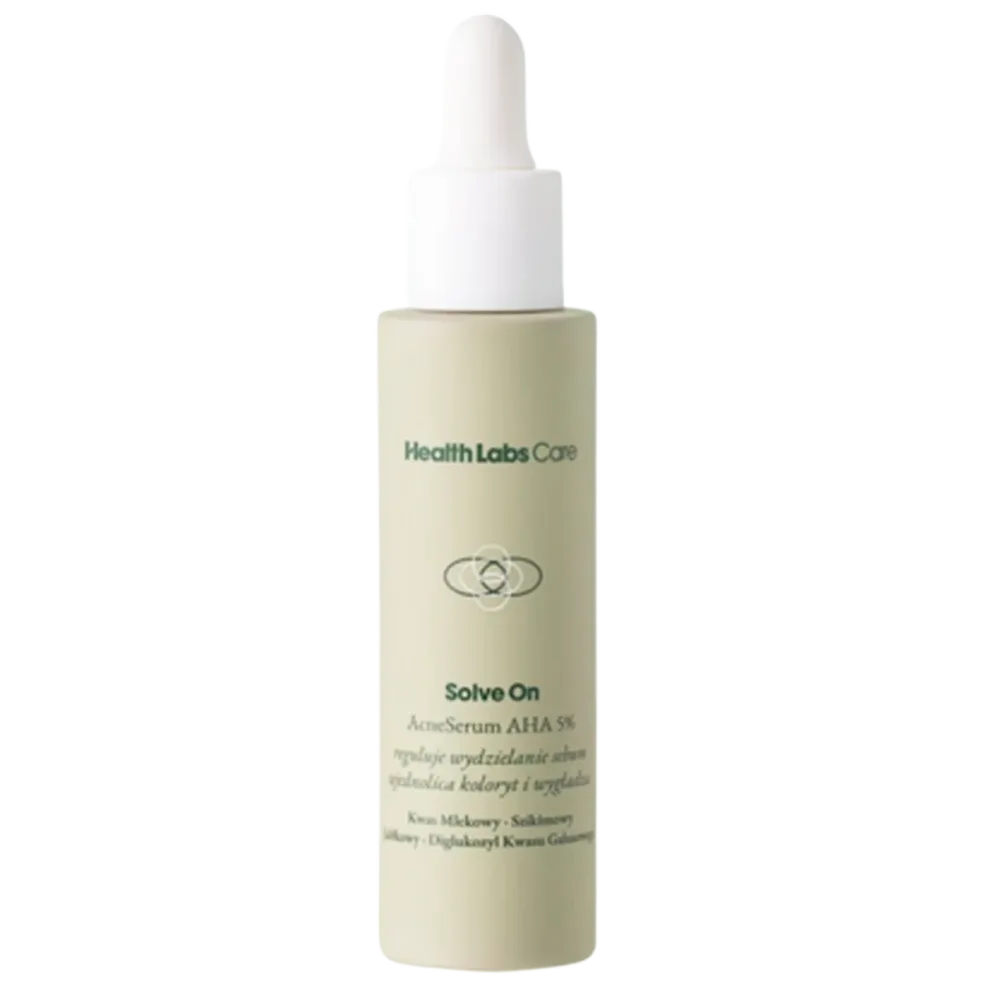 Сыворотка для лица Health Labs Care Solve On Acne Serum AHA 5%, для проблемной кожи, 30 мл