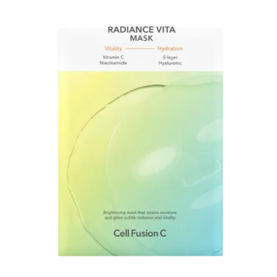 Тканевая маска для лица Cell Fusion C Radiance Vita Mask осветляющая, с ниацинамидом и витамином C, 5 шт