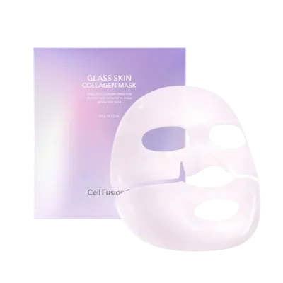 Тканевая маска для лица Cell Fusion C Glass Skin Collagen Mask с коллагеном, увлажняющая, 1 шт