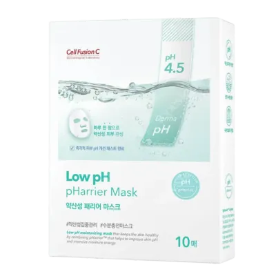 Тканевая маска для лица Cell Fusion C Low pH pHarrier Mask увлажняющая, для сухой и чувствительной кожи, 10 шт