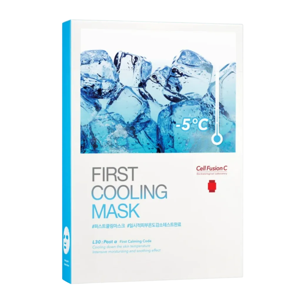 Гидрогелевая маска для лица Cell Fusion C Post Alpha First Cooling Mask охлаждающая, для раздражённой кожи, 1 шт