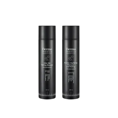 Набор: 2 шампуня Dermomedica CICA TRX Calming и Azelaic Clarifying для кожи головы