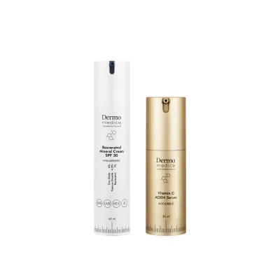 Набор Dermomedica Resveratrol Mineral Cream и Vitamin C AOXN Serum, крем и сыворотка с витамином C