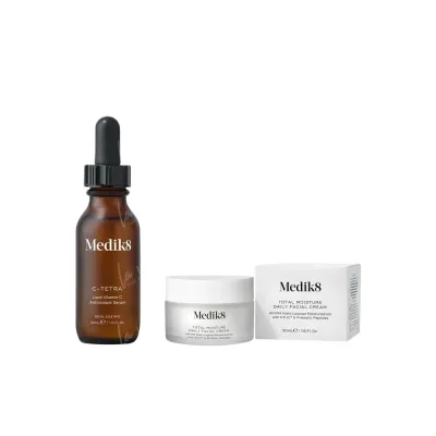 Набор Medik8: сыворотка C-Tetra и крем для лица Total Moisture Daily Facial Cream