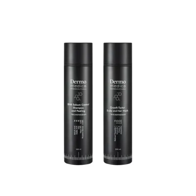 Набор: шампунь и маска Dermomedica BHA Sebum Control и Growth Factor для кожи головы