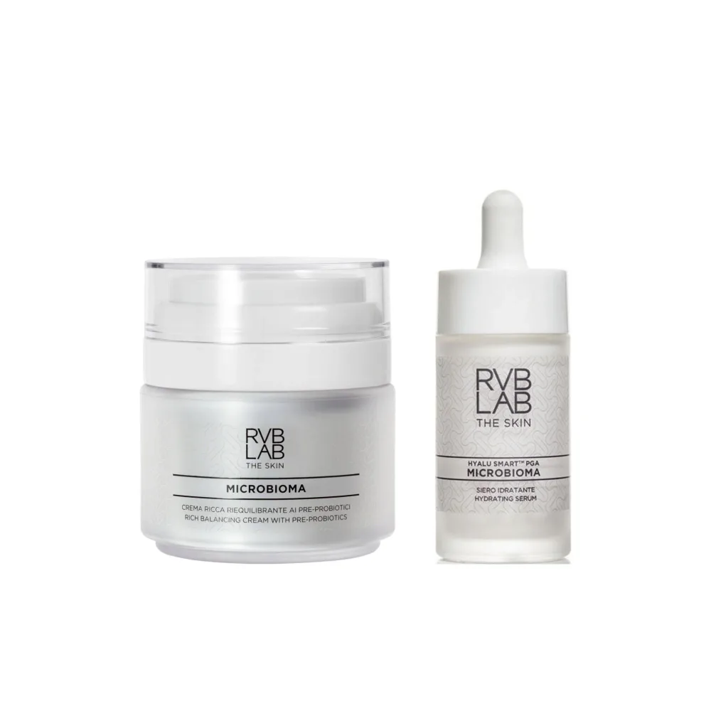 Набор для лица RVB Lab The Skin Microbioma Rich Cream и Hydrating Serum, крем и увлажняющая сыворотка