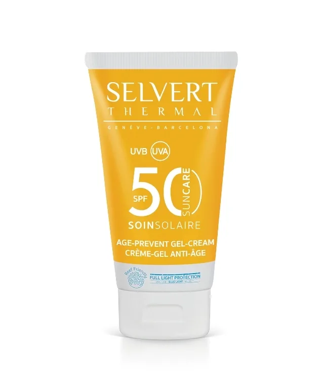 Солнцезащитный гель-крем для лица Selvert Thermal Sun Care Age-Prevent Gel Cream SPF 50, 50 мл