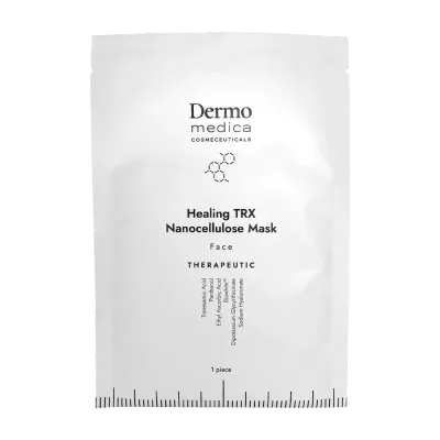 Тканевая маска для лица Dermomedica Healing TRX Mask наноцеллюлозная, с транексамовой кислотой, 1 шт